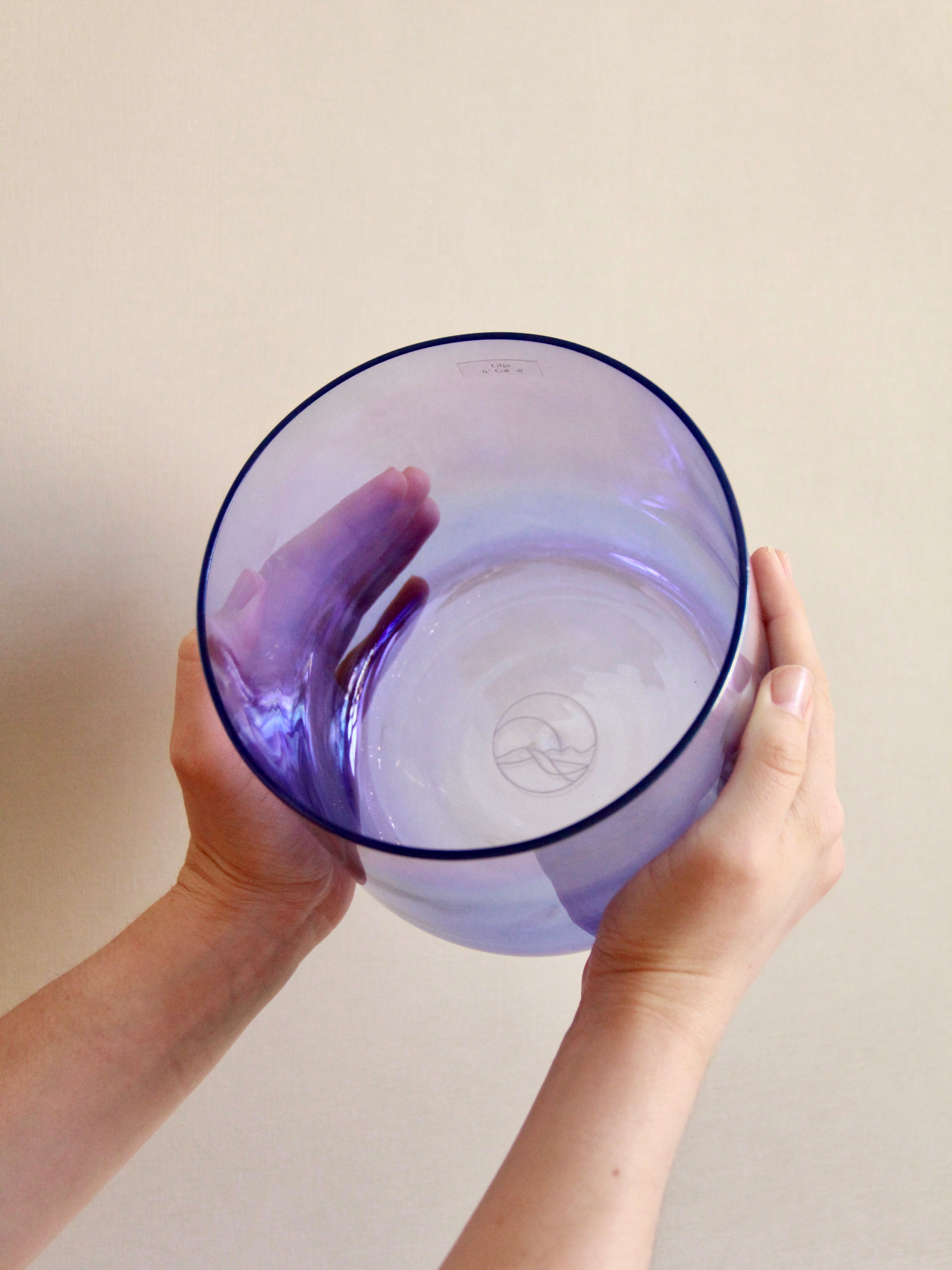 Lilja Kristallklangschale 6 Inch Ton G# für Sound Meditationen