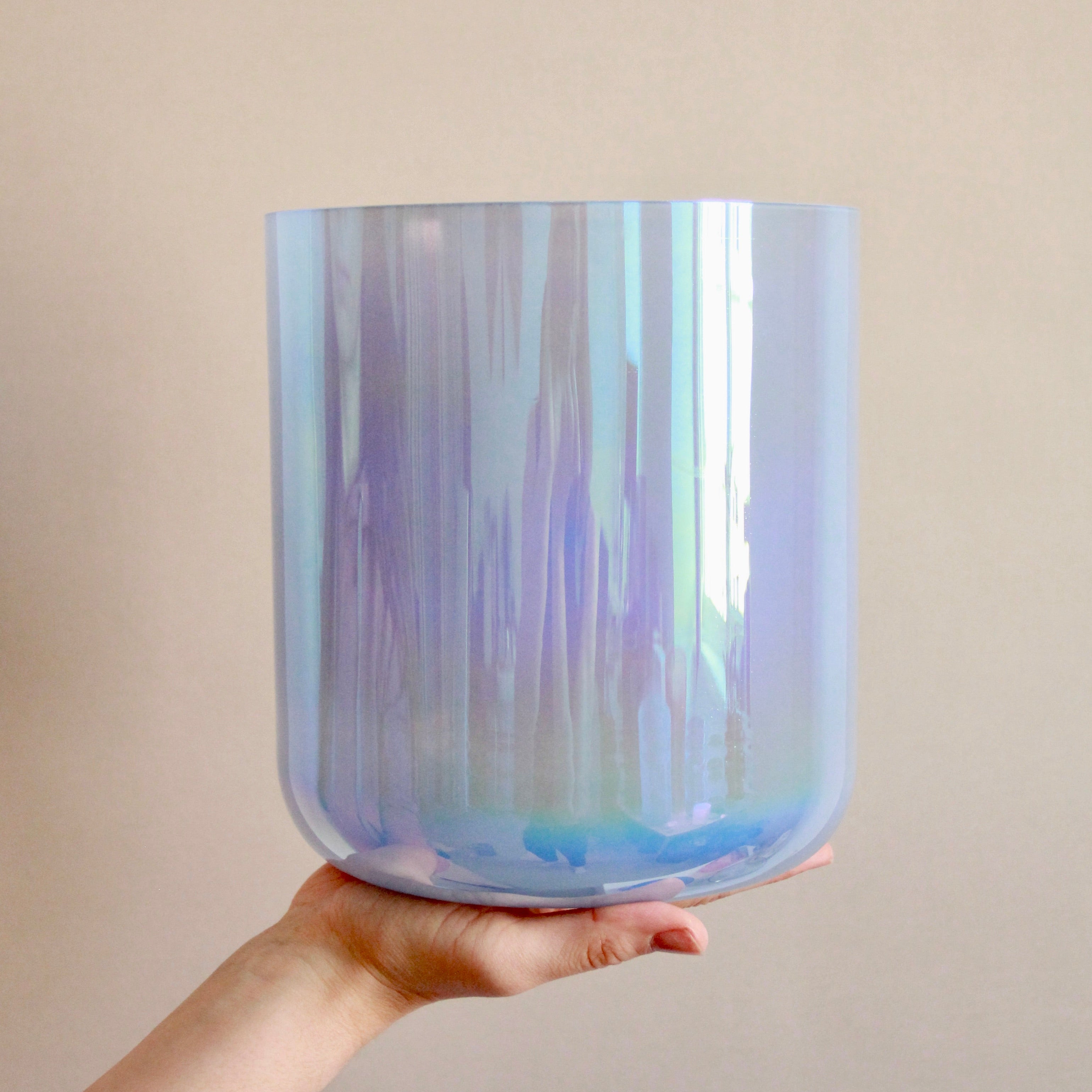 Noelle Kristallklangschale 7,25 Inch Ton A# für Sound Meditationen Senti Bowls