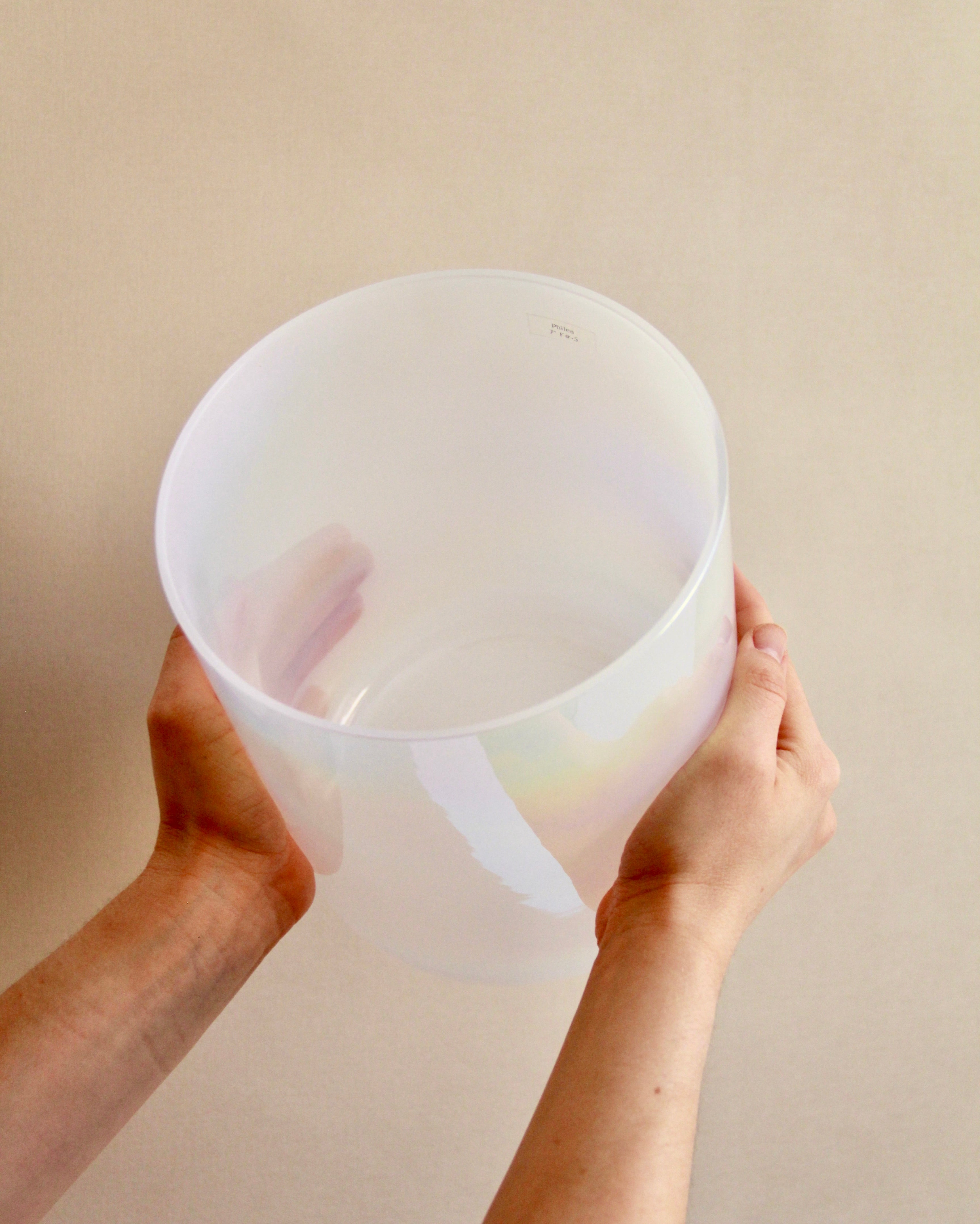 Philea Kristallklangschale 7 Inch Ton F# für Sound Meditationen Senti Bowls