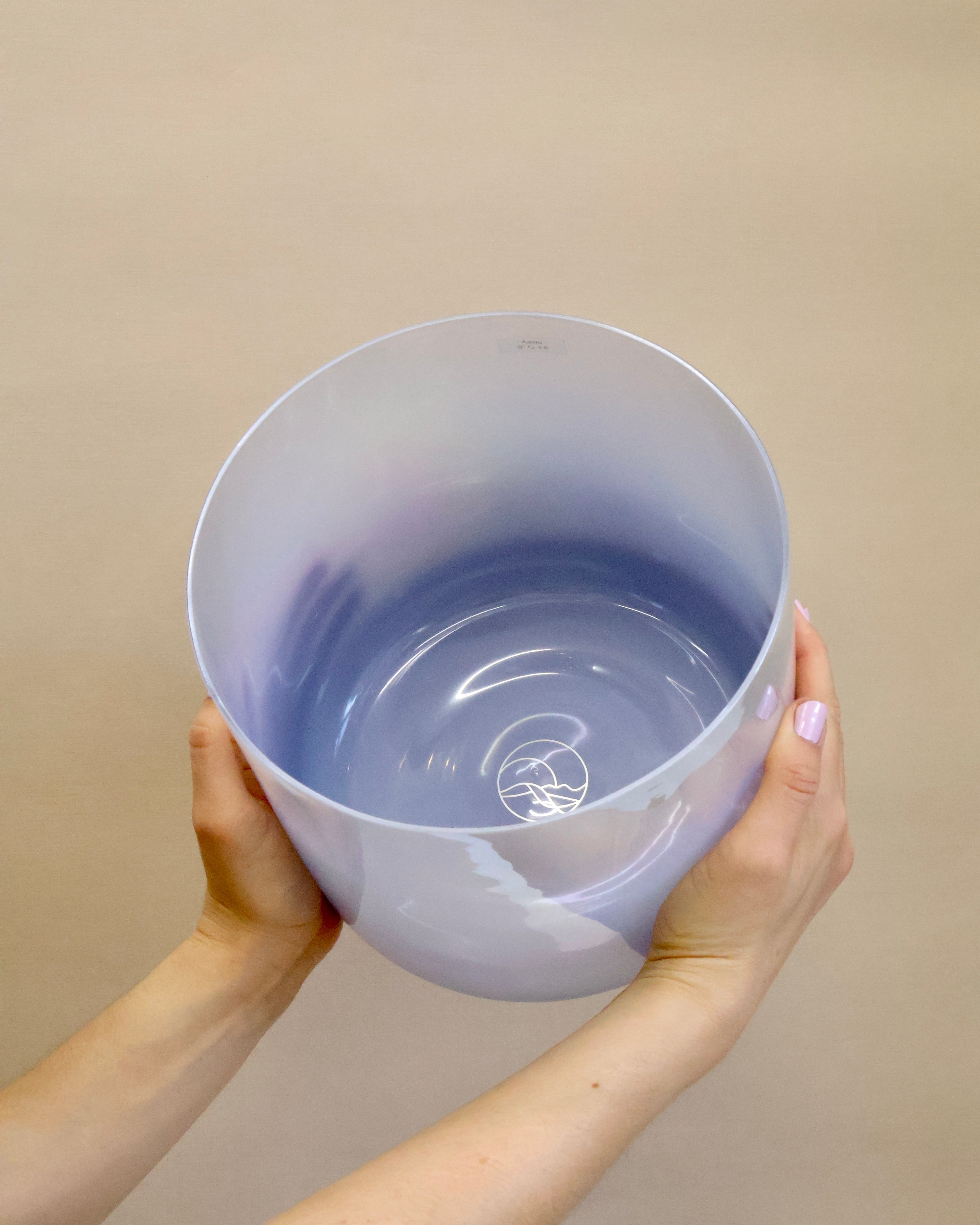 Aamu Kristallklangschale 8 Inch Ton G für Sound Meditationen