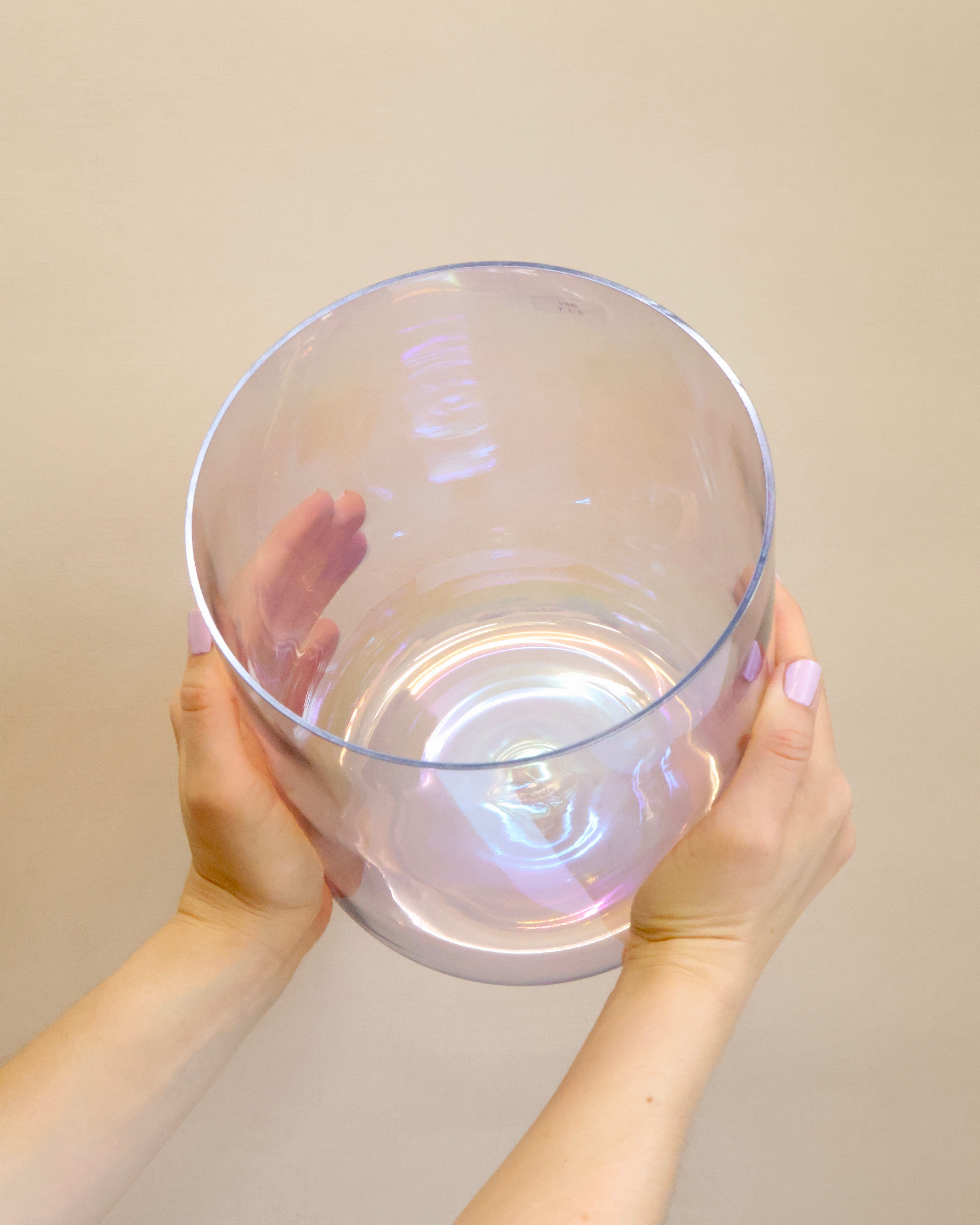 Vilde Kristallklangschale 7 Inch Ton C für Sound Meditationen