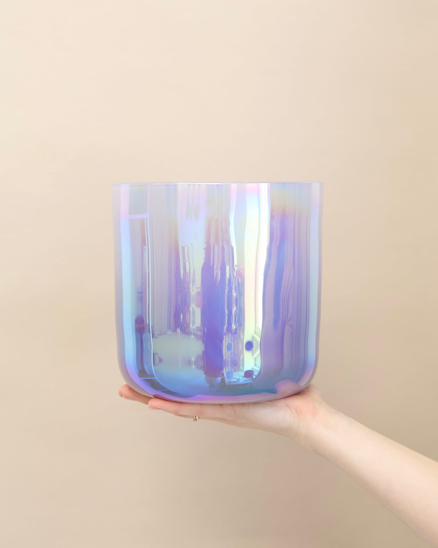 Selin Kristallklangschale 7 Inch Ton E für Sound Meditationen