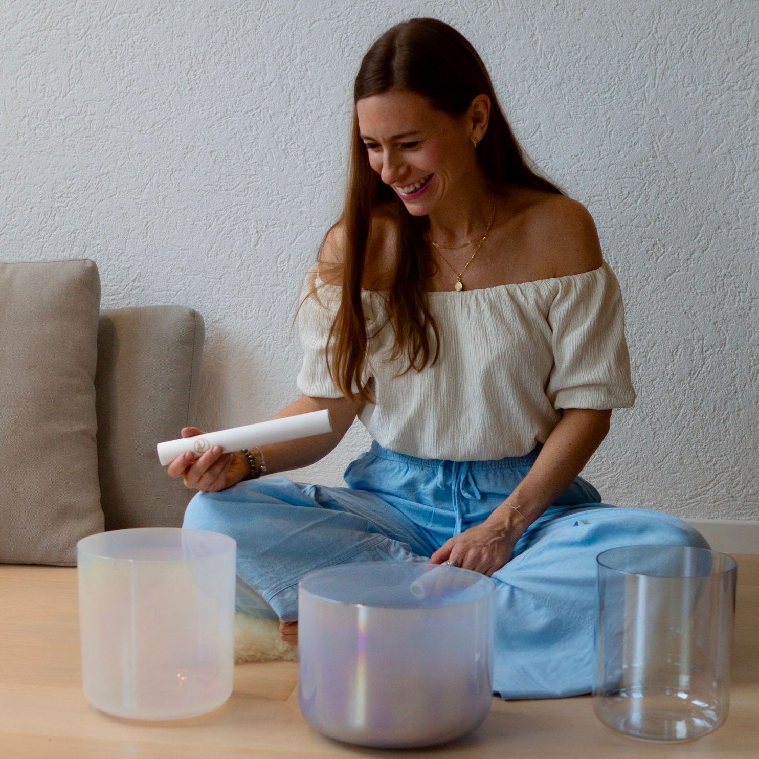 Vanessa, eine ganz tolle Senti Bowls Sound Practitonerin