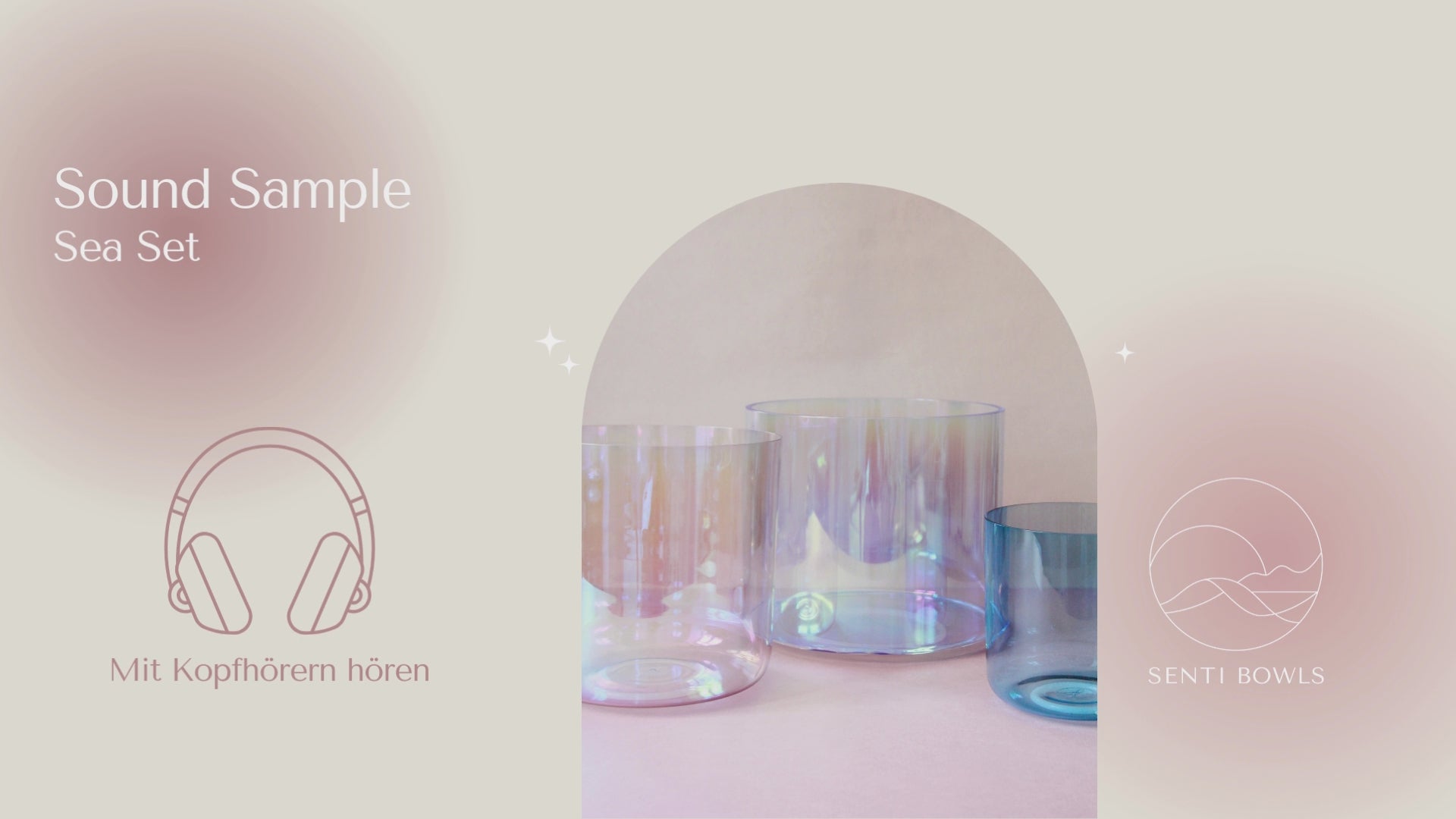 Sound Sample Senti Bowls Kristallklangschalen Set Sea
