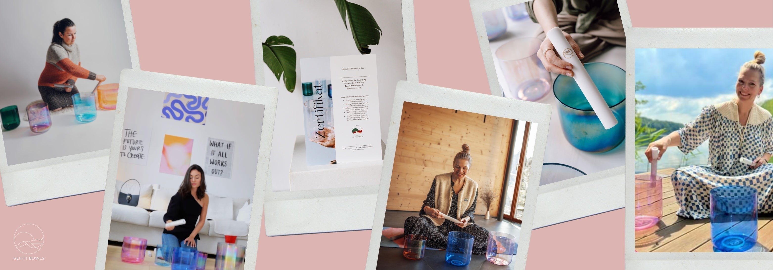 Sound Meditationen mit Kristallklangschalen nach dem Senti Sound Training