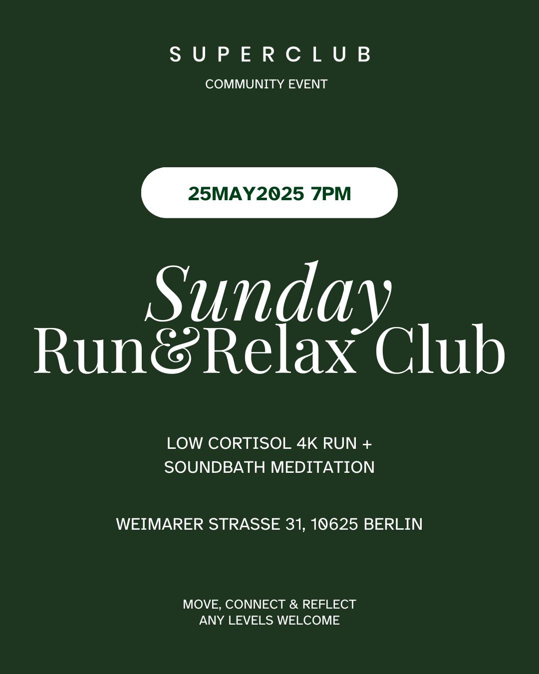 Run & Relax Community Sunday mit Soundbath