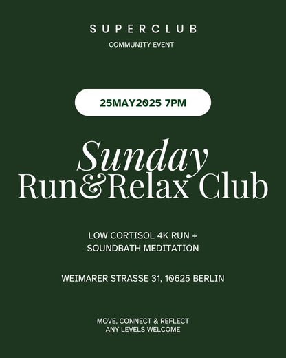 Run & Relax Community Sunday mit Soundbath
