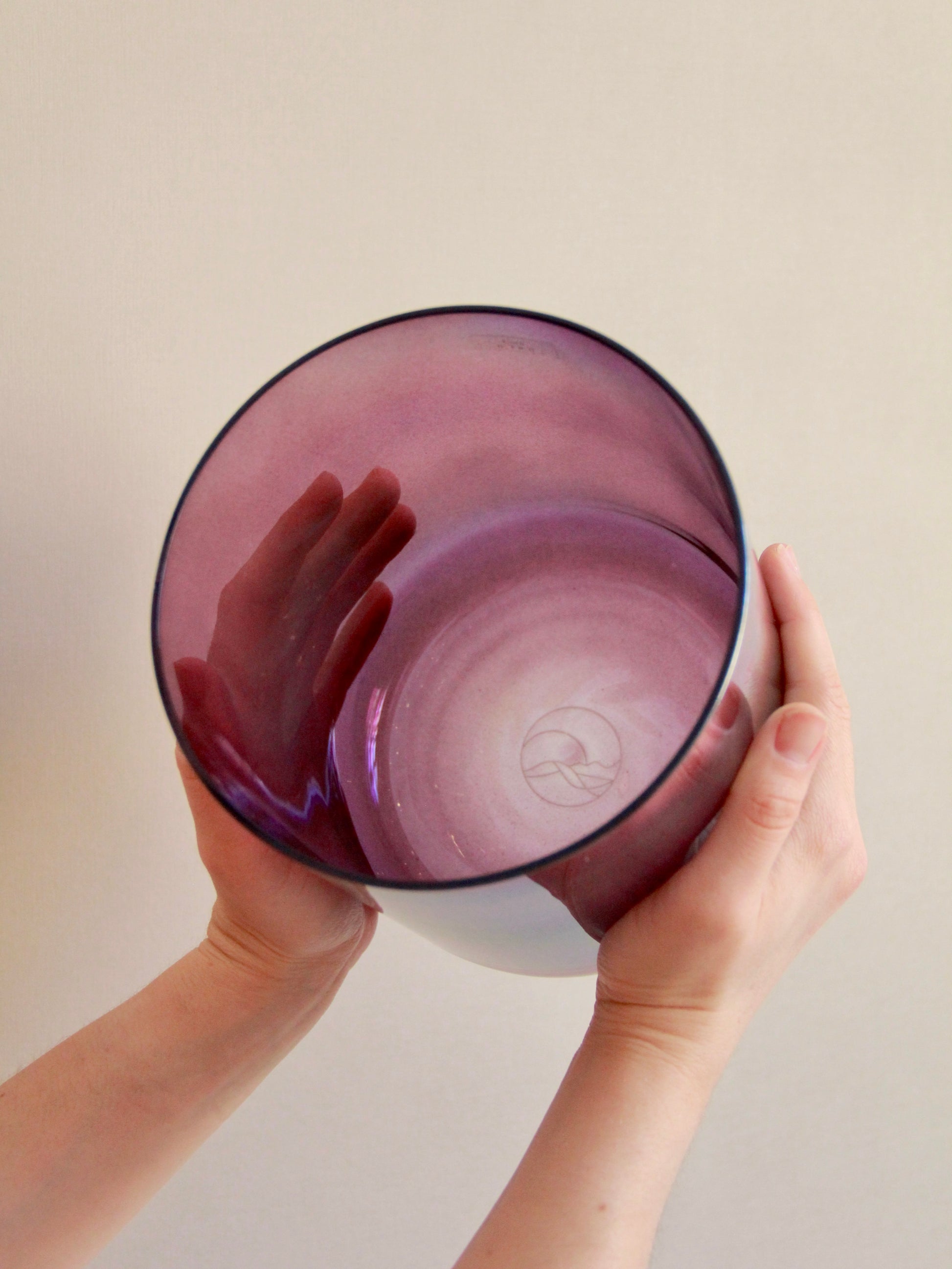 Cara Kristallklangschale 6 Inch Ton F# für Sound Meditationen Senti Bowls