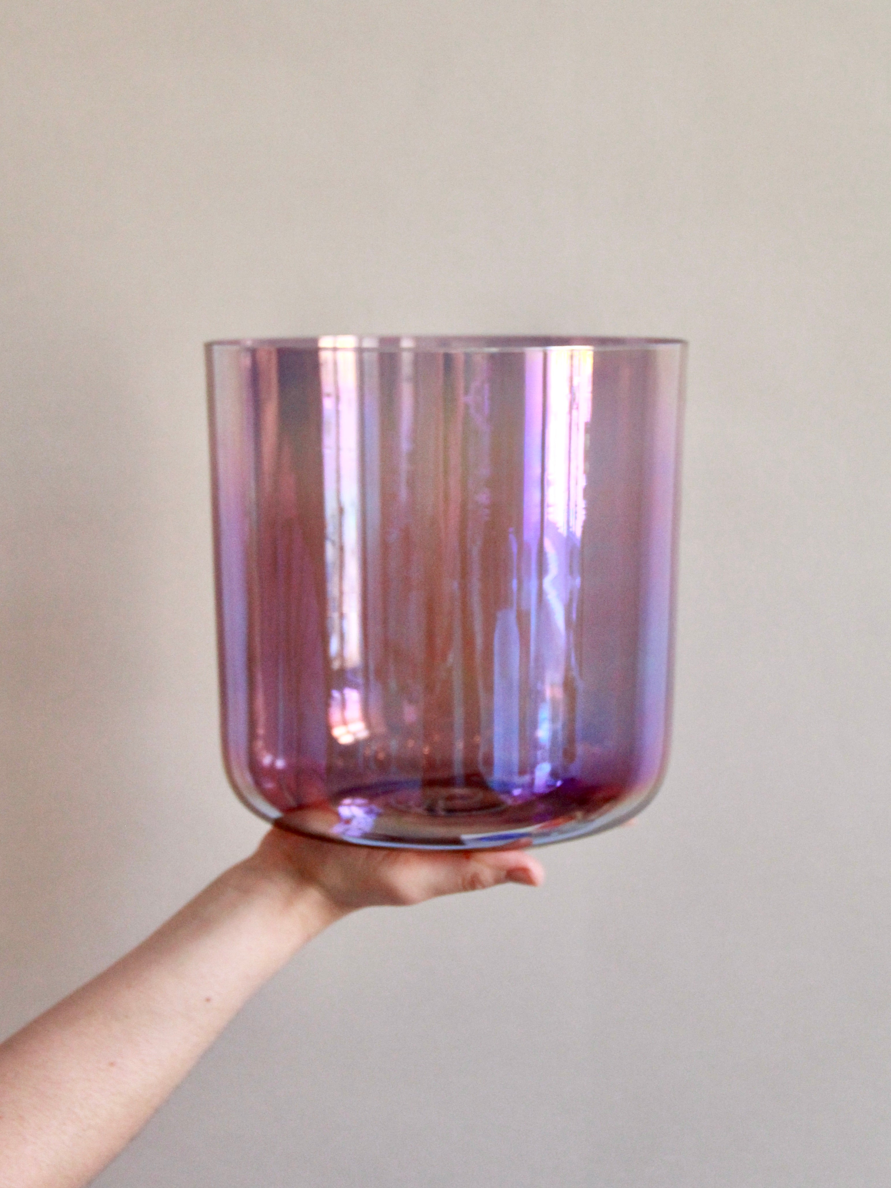 Gioia Kristallklangschale 6 Inch Ton C# für Sound Meditationen Senti Bowls