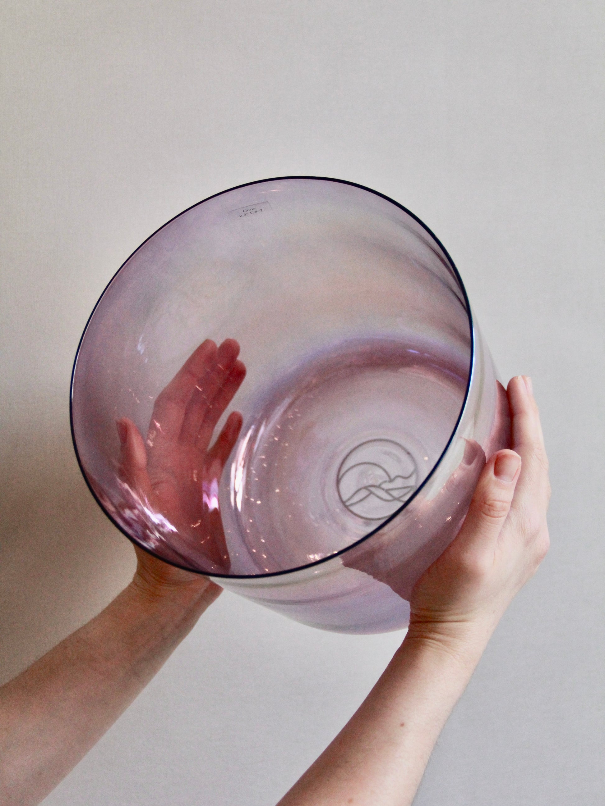 Gioia Kristallklangschale 6 Inch Ton C# für Sound Meditationen Senti Bowls