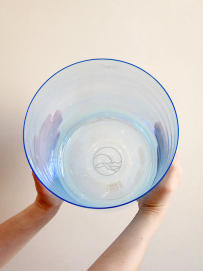Linny Kristallklangschale 8 Inch Ton D# für Sound Meditationen Senti Bowls