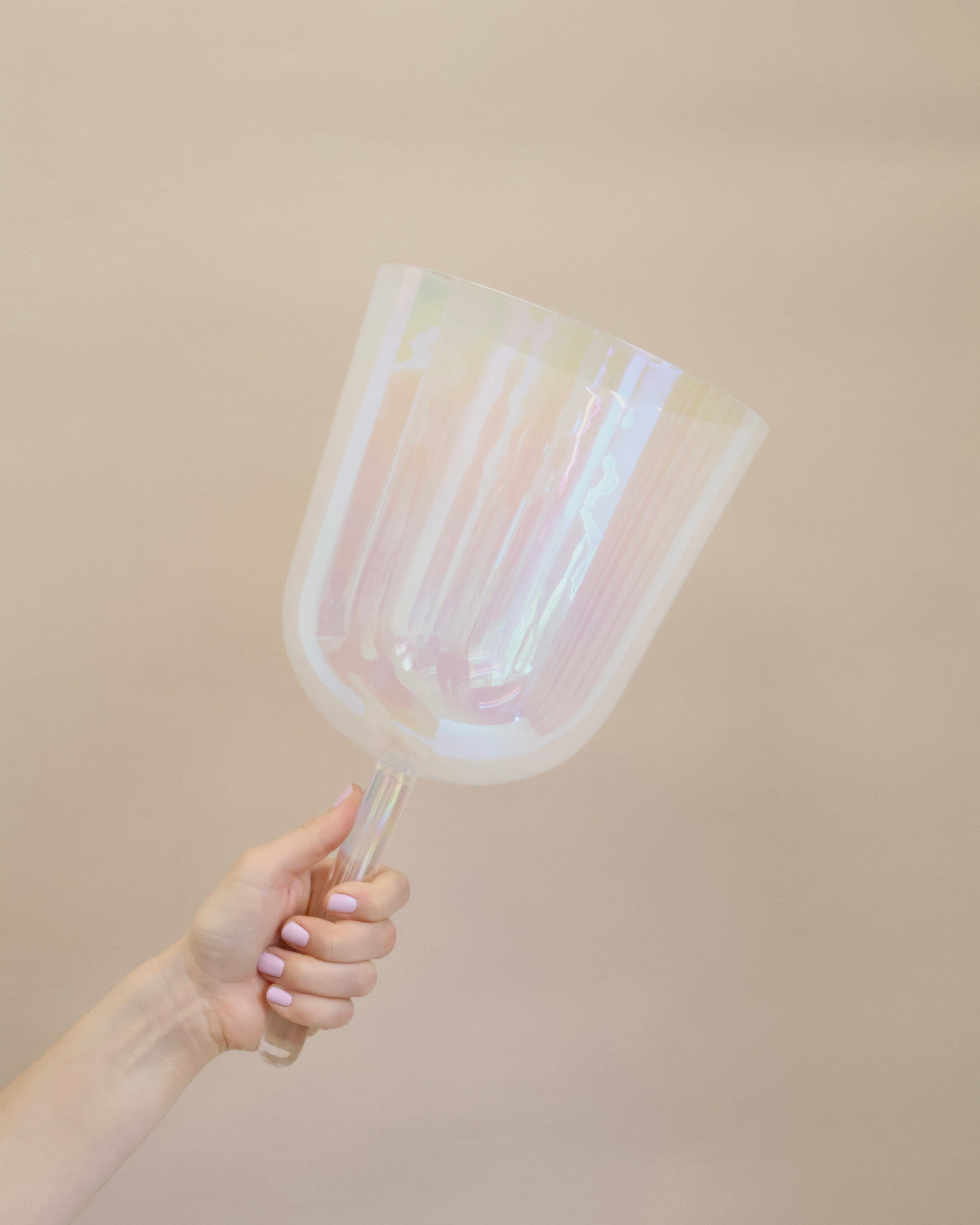 Handle Bowls Kristallklangschale 7.5 Inch Ton G für Sound Meditationen