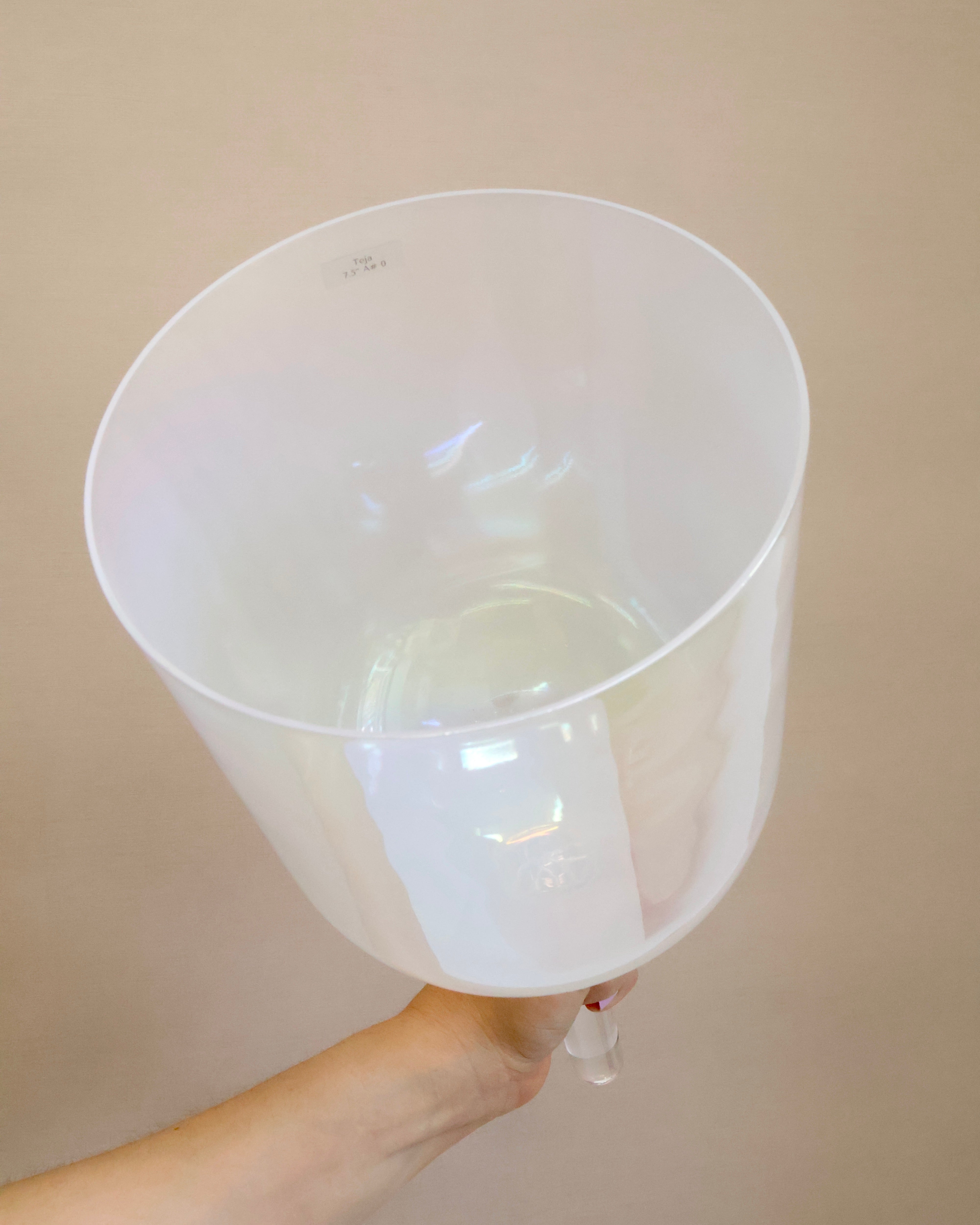 Handle Bowls Kristallklangschale 7.5 Inch Ton G für Sound Meditationen