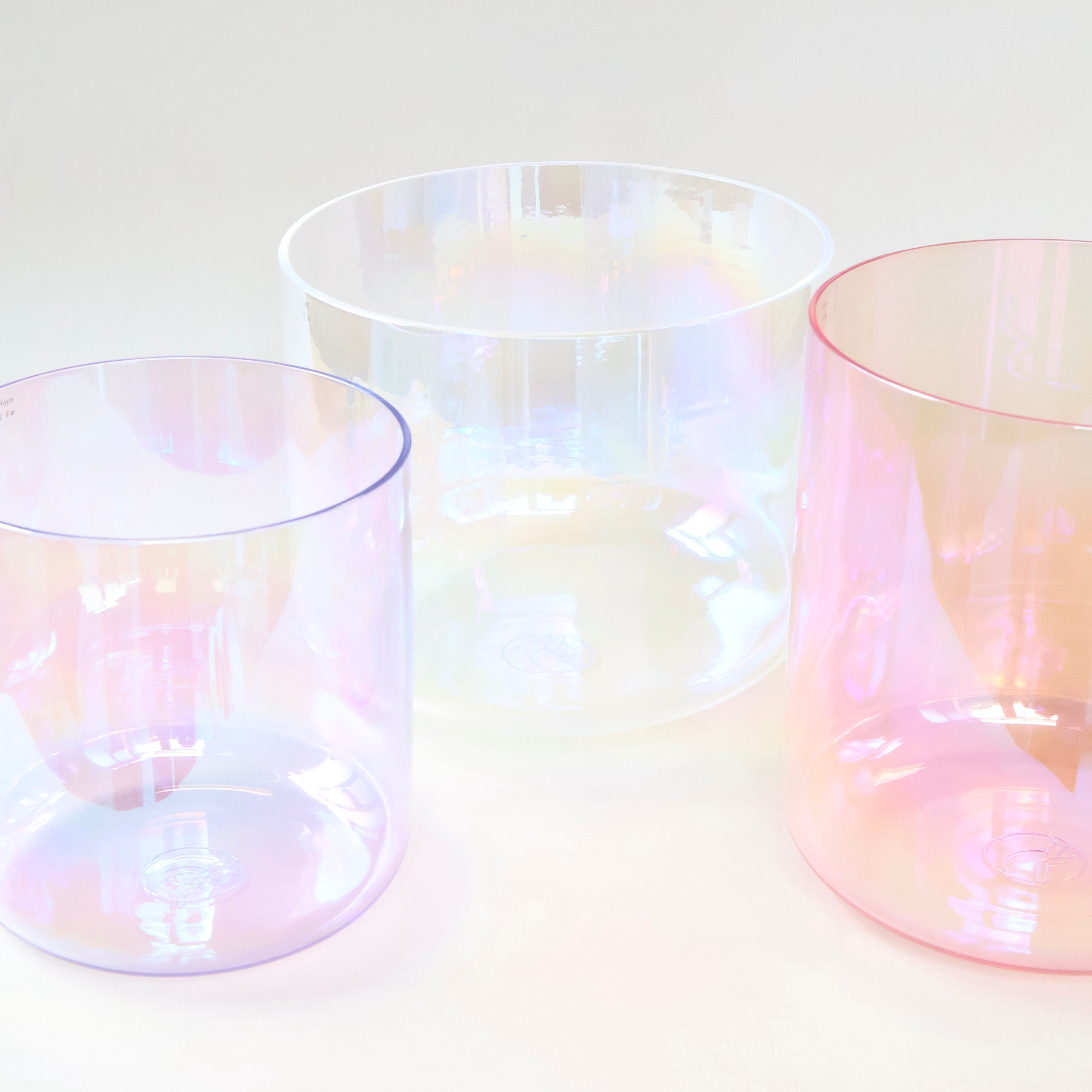 Rose von Senti Bowls: Starter-Set aus Quarzkristall mit aufeinander abgestimmten Frequenzen für den Einstieg in Sound Meditation.
