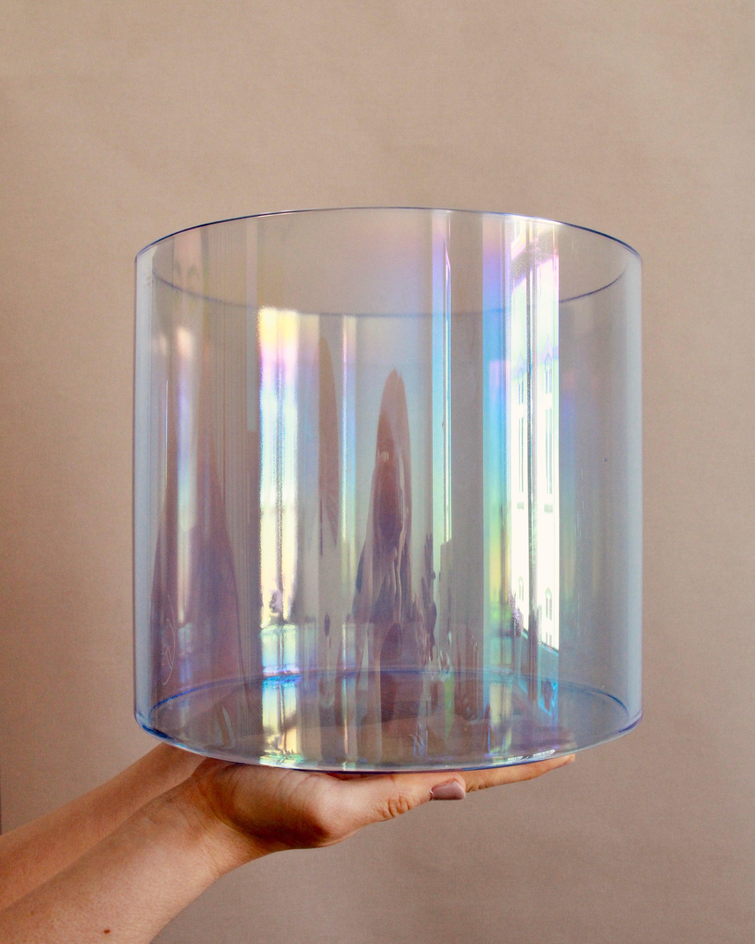 Kristallklangschale Salma von Senti Bowls in Light Blue