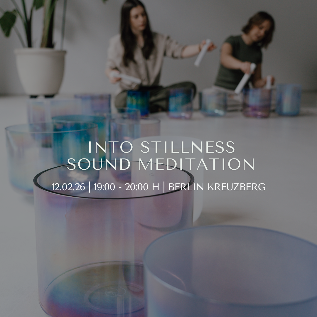 Senti Bowls Sound meditation mit klaren Kristallklangschalen in Berlin Kreuzberg zum Special Preis. Sound Bath erleben., 