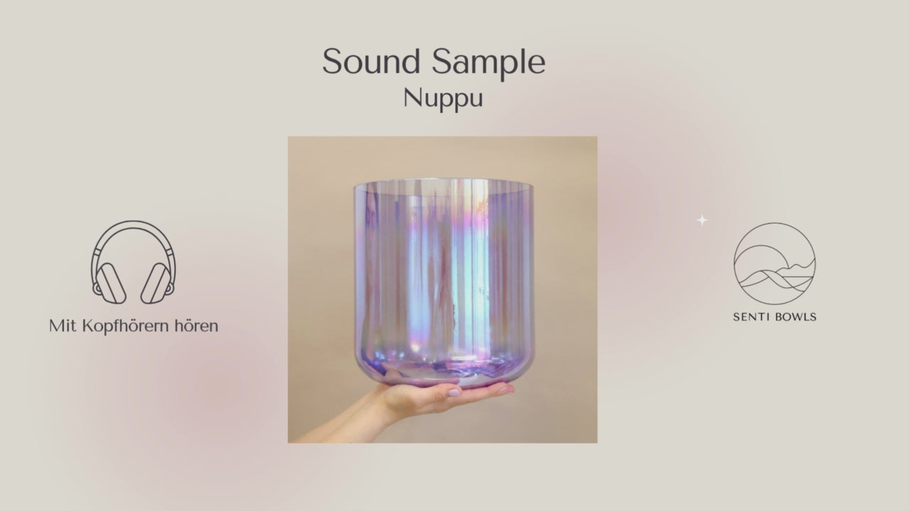 Soundprobe zu Kristallklangschale Nuppu von Senti Bowls