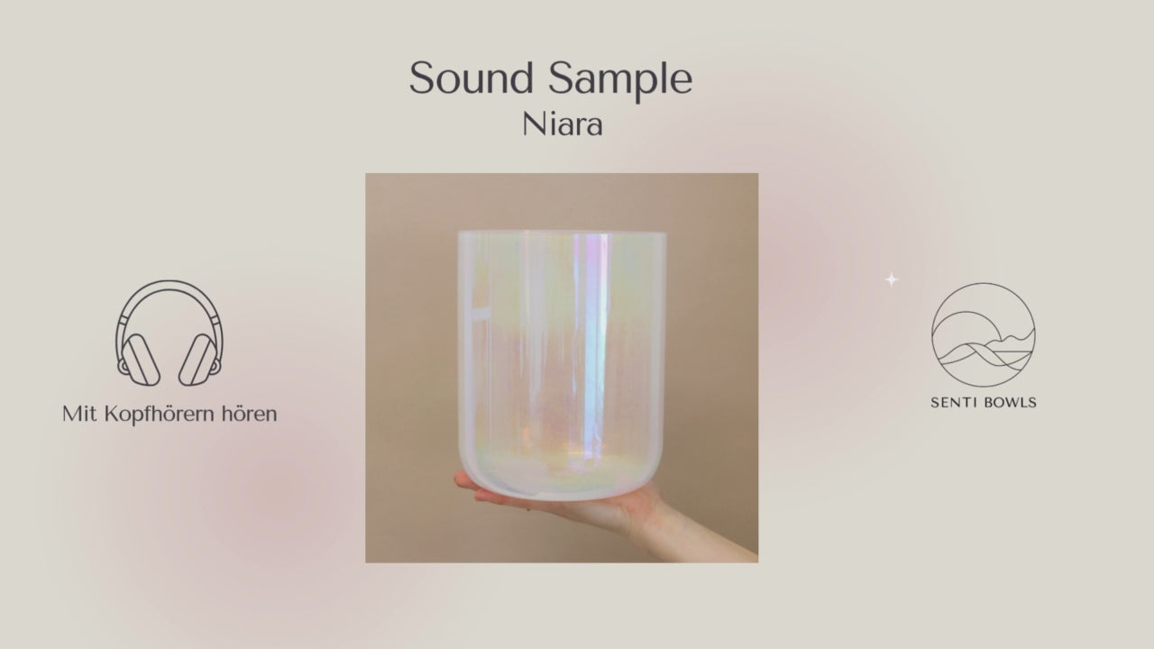 Soundprobe für Senti Bowls Kristallklangschale Niara