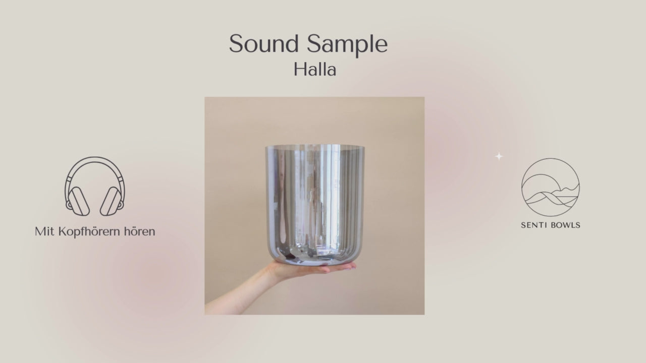 Soundprobe für Senti Bowls Kristallklangschale Halla